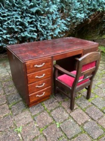 Retro jaren '50 mini bureau voor poppen - compleet  beschikbaar voor biedingen