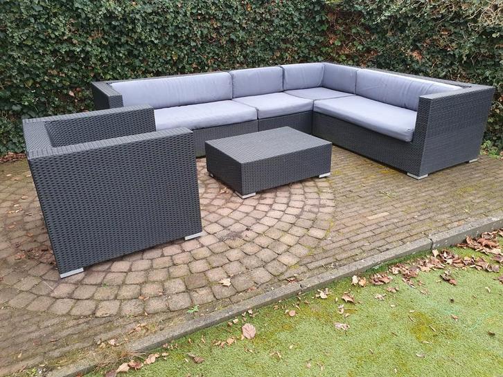 Mooie loungeset van wicker, Tuin en Terras, Tuinsets en Loungesets, Ophalen