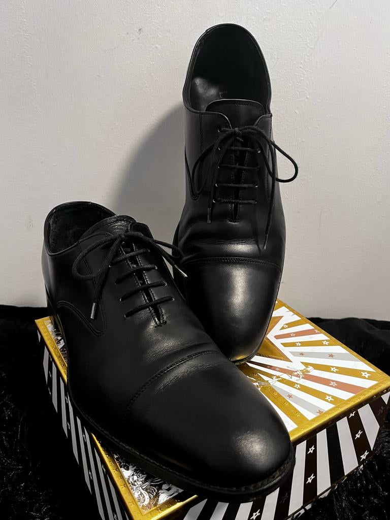 Loake 1880 leren shoenen - maat 44, Zwart, Ophalen of Verzenden, Gedragen, Veterschoenen