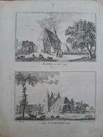 91-92/ Kapel te Loo en Huis Loowaerd Duiven Gravure 1792, Antiek en Kunst, Kunst | Etsen en Gravures, Ophalen of Verzenden