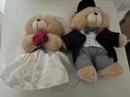 Bruidspaar beren, Verzamelen, Beren en Cherished Teddies, Ophalen, Zo goed als nieuw, Stoffen beer, Overige merken