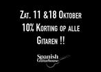 10% KORTING op ALLE GITAREN op zat. 11 & 18 Okt. a.s., Ophalen of Verzenden, Nieuw, Klassieke of Spaanse gitaar, Met koffer