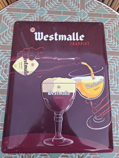 Reclamebord Westmalle Trappist, Verzamelen, Biermerken, Nieuw, Reclamebord, Plaat of Schild, Overige merken, Ophalen of Verzenden