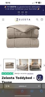 Zelesta Teddy 220 200 Taupe & Creme, Huis en Inrichting, Slaapkamer | Beddengoed, Wit, Dekbedovertrek, Tweepersoons, Ophalen of Verzenden