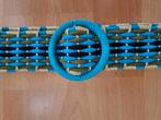 Leuke dames riem blauw groen goud 122cm ZGAN, Overige kleuren, 100 cm of meer, Tailleriem, Ophalen of Verzenden