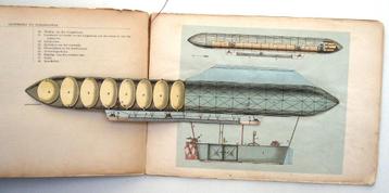 Luchtschip en Vliegmachine 1907 Uitvouwbare platen Zeppelin