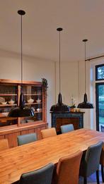 Zwart emaille hanglampen - geëmailleerde lamp - nieuwe lamp, Huis en Inrichting, Lampen | Hanglampen, Ophalen of Verzenden, Nieuw