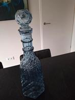 Lichtblauwe glazen karaf met stop - 35 cm, Antiek en Kunst, Antiek | Glas en Kristal, Ophalen