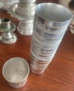 Thaise metalen bekers, theepotten en kandelaars decoratie, Ophalen of Verzenden, Gebruikt, Overige materialen, Overige typen