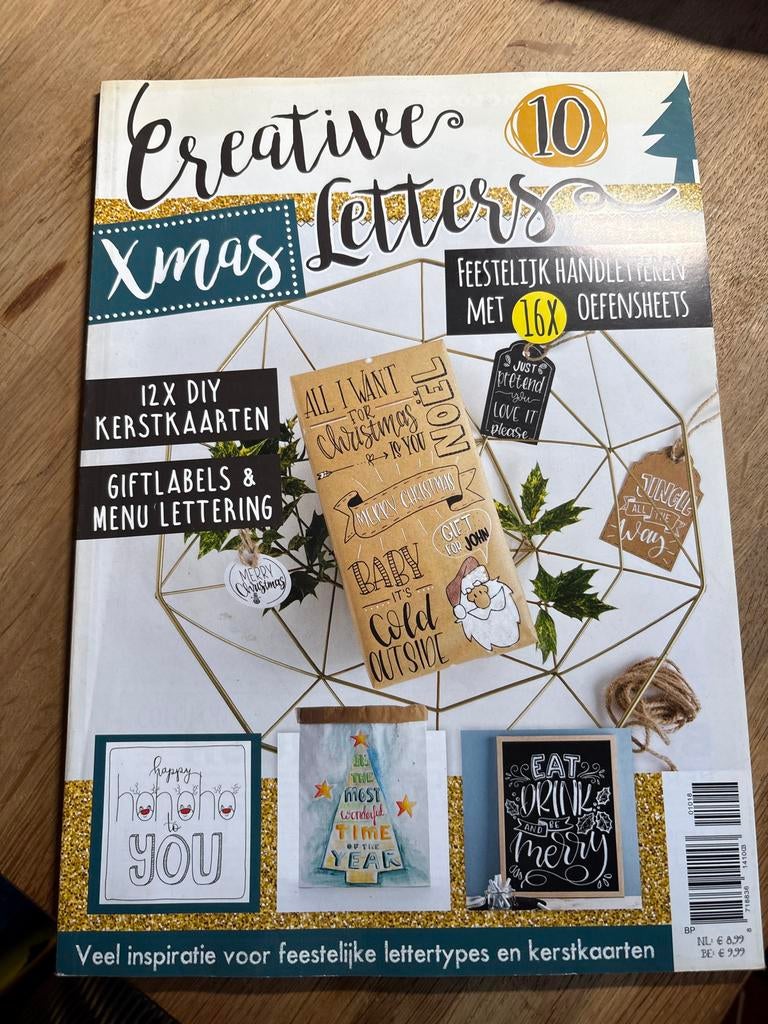 Creative Letters Xmas - Handlettering Magazine, Ophalen of Verzenden, Nieuw