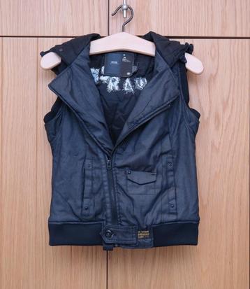 Nieuw: G-Star Raw zwarte hooded bodywarmer; mt 34/36 (small) beschikbaar voor biedingen