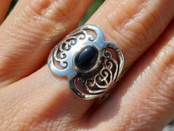Vanoli 925 zilveren ring met onyx maat 18,5 beschikbaar voor biedingen