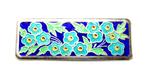 Schitterende Art Deco Zilver Emaille Champlevé Bloem Broche, Verzenden, Zilver, Broche