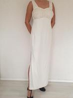 Chique gebroken witte avondjurk, Maat 38/40 (M), Galajurk, Wit, Ophalen of Verzenden