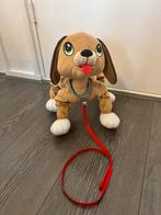 Pluche Hond met Riem, Ophalen of Verzenden, Zo goed als nieuw, Hond