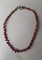 Mooie zoetwaterparel ketting met echt zilveren 925 sluiting, Sieraden, Tassen en Uiterlijk, Ophalen of Verzenden, Zo goed als nieuw