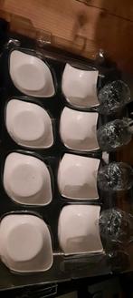 Amuse set - 12 bakjes/glaasjes + dienblad, Huis en Inrichting, Ophalen of Verzenden, Kom(men), Effen, Glas