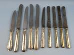 antiek bestek 10 messen divers verzilverd rond 1900, Ophalen of Verzenden