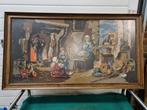 geborduurd schilderij groot in eikenhouten lijst, Huis en Inrichting, Ophalen of Verzenden