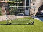Voetbaldoeltje Classic zwart/Wit met Precisiedoek, Ophalen, Zo goed als nieuw