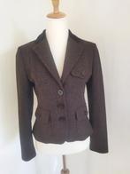 Burberry colbert vintage tweed in maat XS, Bruin, Ophalen of Verzenden, Zo goed als nieuw, Burberry