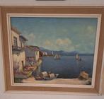 Schilderij J.Th. Wagner – Mediterraan tafereel – Olieverf, Ophalen of Verzenden