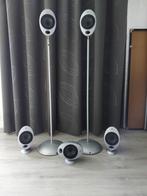 Kef eitjes (5 stuks), Gebruikt, 60 tot 120 watt, Front, Rear of Stereo speakers, Ophalen