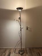 Vloerlamp brons met leeslamp en dimmer, Ophalen of Verzenden, Zo goed als nieuw, 150 tot 200 cm