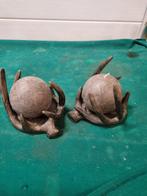 gewei theelicht kaars houder aardewerk 2 stuks, Ophalen of Verzenden, 'T Olde Gre-j, Info@toldegrej.nl, Endepoelstraat 20f Didam