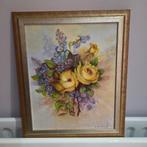 Olieschilderij op plaat, gesigneerd, Ophalen of Verzenden