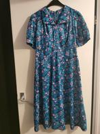Vintage jurk, Blauw, Maat 42/44 (L), Ophalen of Verzenden, Zo goed als nieuw