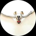 Pandora Disney Mickey Mouse 798905C01 / rood emaille, Pandora, Ophalen of Verzenden, Zo goed als nieuw, 1 bedel