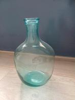 Blauwe glazen vaas 31 cm hoog, Ophalen, Blauw, Minder dan 50 cm, Glas