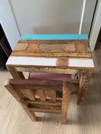 Tafeltje en stoeltje sloophout, Kinderen en Baby's, Kinderkamer | Tafels en Stoelen, Ophalen, Zo goed als nieuw, Tafel(s) en Stoel(en)
