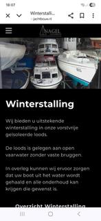 Nog enkele winterstalling plekken voor boten op trailer.