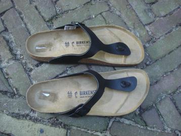 GRATIS VERZENDEN ZWARTE LEREN GIZEH BIRKENSTOCKS MT 46 beschikbaar voor biedingen