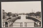 zwartsluis kolksluis  met schepen, Verzenden, 1940 tot 1960, Gelopen, Overijssel