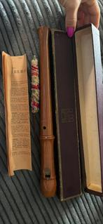 Vintage Blokfluit met Doos en Borstel, Muziek en Instrumenten, Ophalen of Verzenden, Gebruikt, Sopraan of Sopranino, Met koffer, hoes of etui