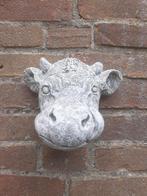 Koe wanddecoratie betonnen beeld tuinbeeld beton, Ophalen of Verzenden