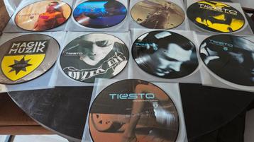 9x Tiësto limited edition picture disc LP's. Allen NM beschikbaar voor biedingen