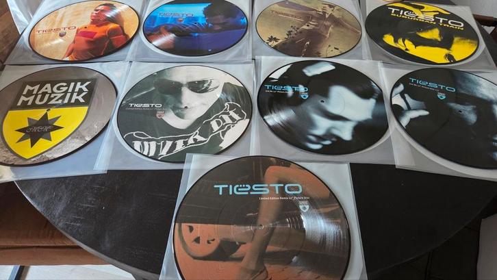 9x Tiësto limited edition picture disc LP's. Allen NM, Cd's en Dvd's, Vinyl | Dance en House, Zo goed als nieuw, Ophalen of Verzenden