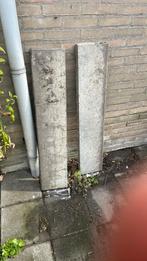 Bielzen beton tegels 101x20x6cm grijs tuin twee stuks, Ophalen, Gebruikt, Beton, Minder dan 100 cm