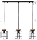 Stoere hanglamp voor boven eettafel met 3 lichtpunten, Ophalen, Stoer ; industrieel, Zo goed als nieuw, 75 cm of meer