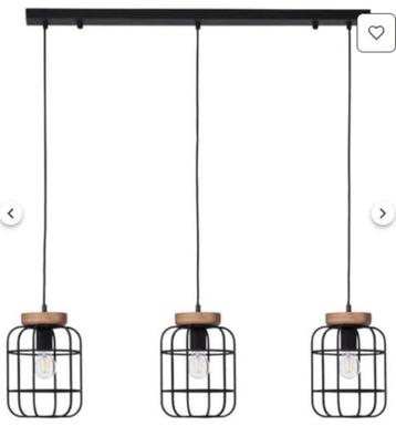 Stoere hanglamp voor boven eettafel met 3 lichtpunten beschikbaar voor biedingen