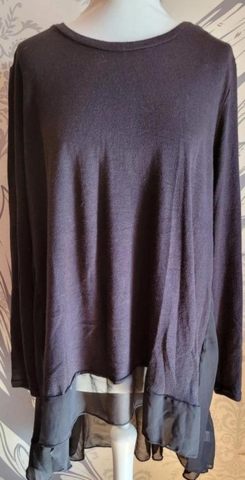 Rundholz tuniek in maat L, Kleding | Dames, Blouses en Tunieken, Zo goed als nieuw, Maat 42/44 (L), Zwart, Verzenden