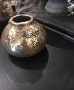 PTMD design vaas, goud, rond (doorsnede 18cm), nieuw, Ophalen of Verzenden, Nieuw, Overige kleuren, Minder dan 50 cm
