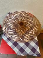 Grote taart/vlaai schaal en fruitschaal, Ophalen, Gebruikt, Rond, Glas