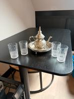 Marokkaanse theeset met theepot en glazen, Ophalen of Verzenden