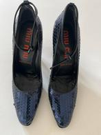 Miu Miu Glitter Pumps - Maat 35 1/2, Ophalen of Verzenden, Zo goed als nieuw, Zwart, Pumps