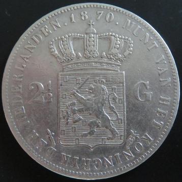 2,5 Gulden 1870 beschikbaar voor biedingen